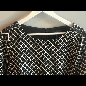 Black and White Shift Dress